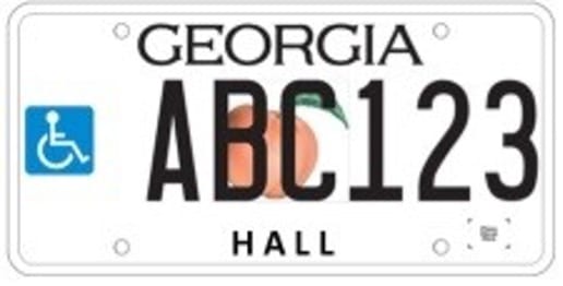 Disabled Person's License Plate Disabled Person's License Plate