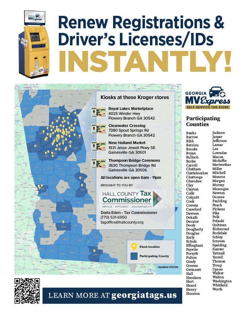 Flyer Indicating Kiosks Locations